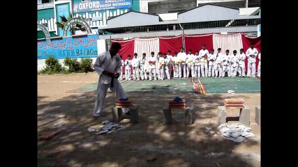 just in 5 second 15 bricks broke