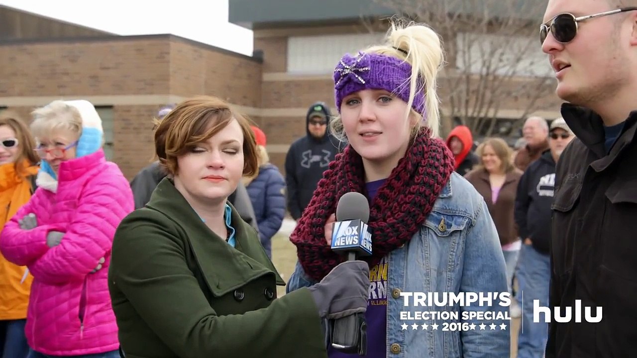 Triumph the Insult Comic Dog Sends Fake Fox News Girls to Trump Rally • Triumph on Hulu