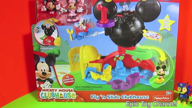 MICKEY MOUSE CLUBHOUSE Disney Junior Paw Patrol Video + Minion MICKEY MOUSE Fly n Slide Clubhouse