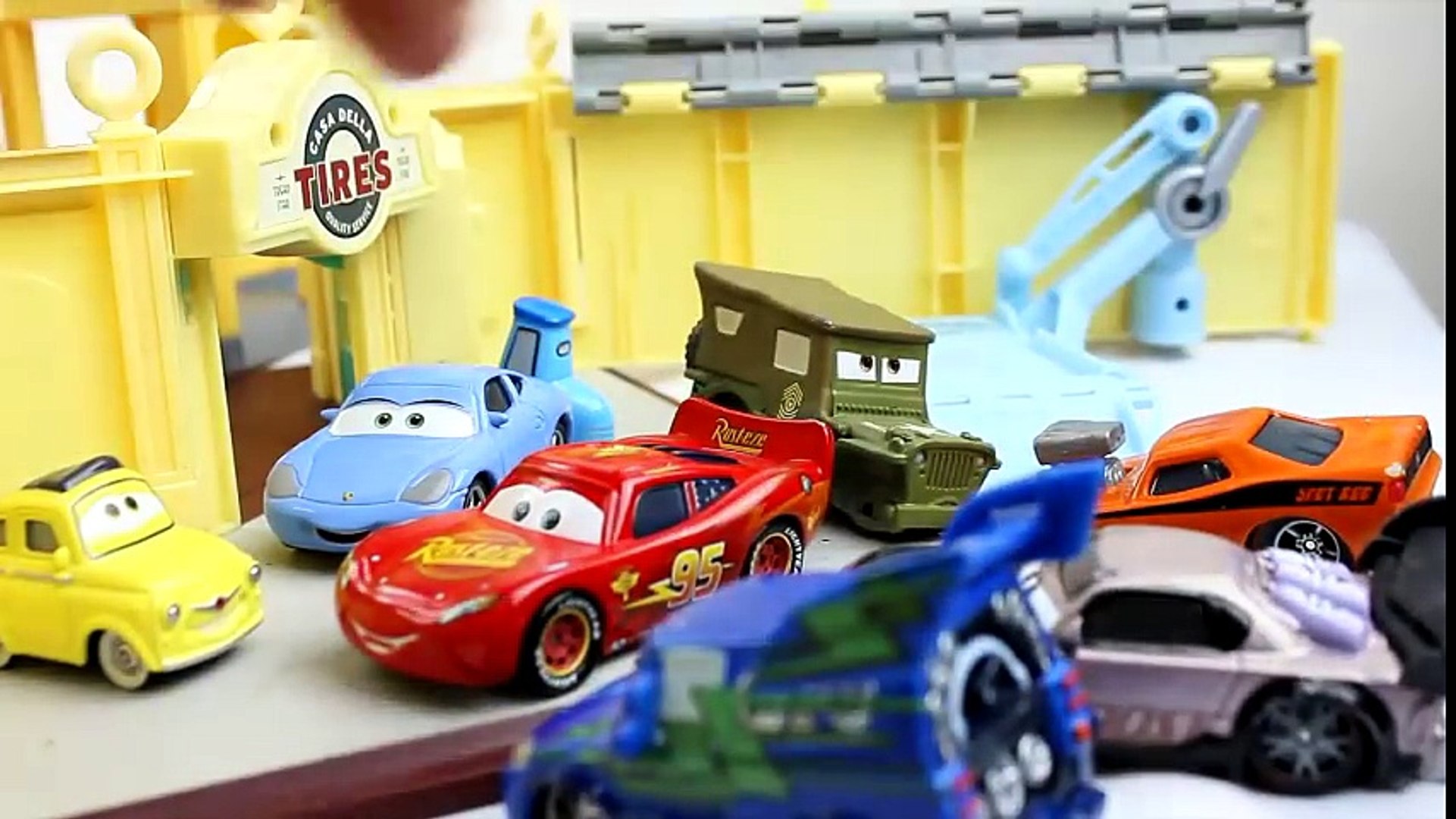 Disney Pixar Cars Sarge's Tires get stolen by the Delinquent Road Hazards  featuring The Tormentor - video Dailymotion
