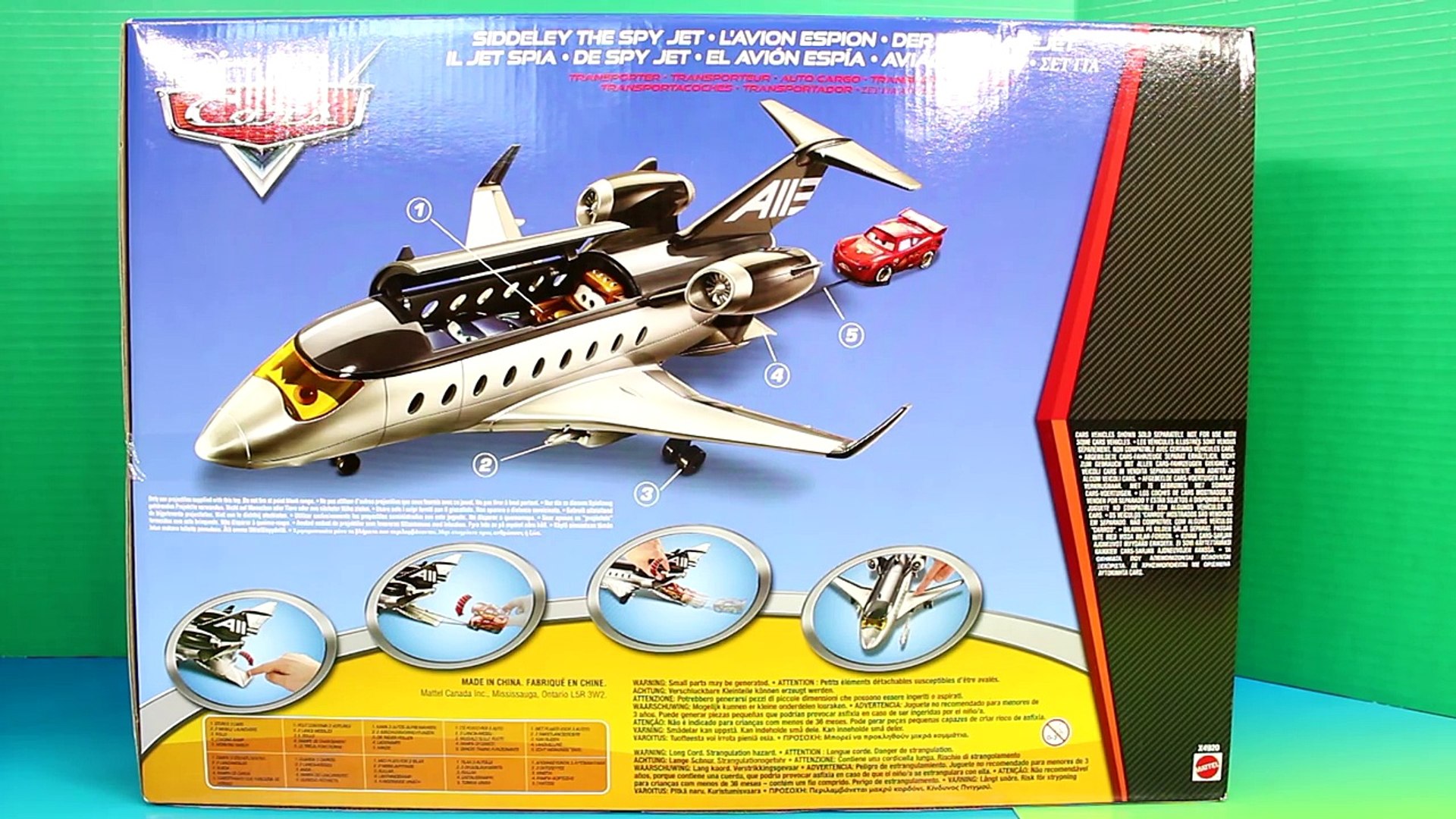 Disney Pixar Cars Siddeley The Spy Jet Mater Finn McMissile