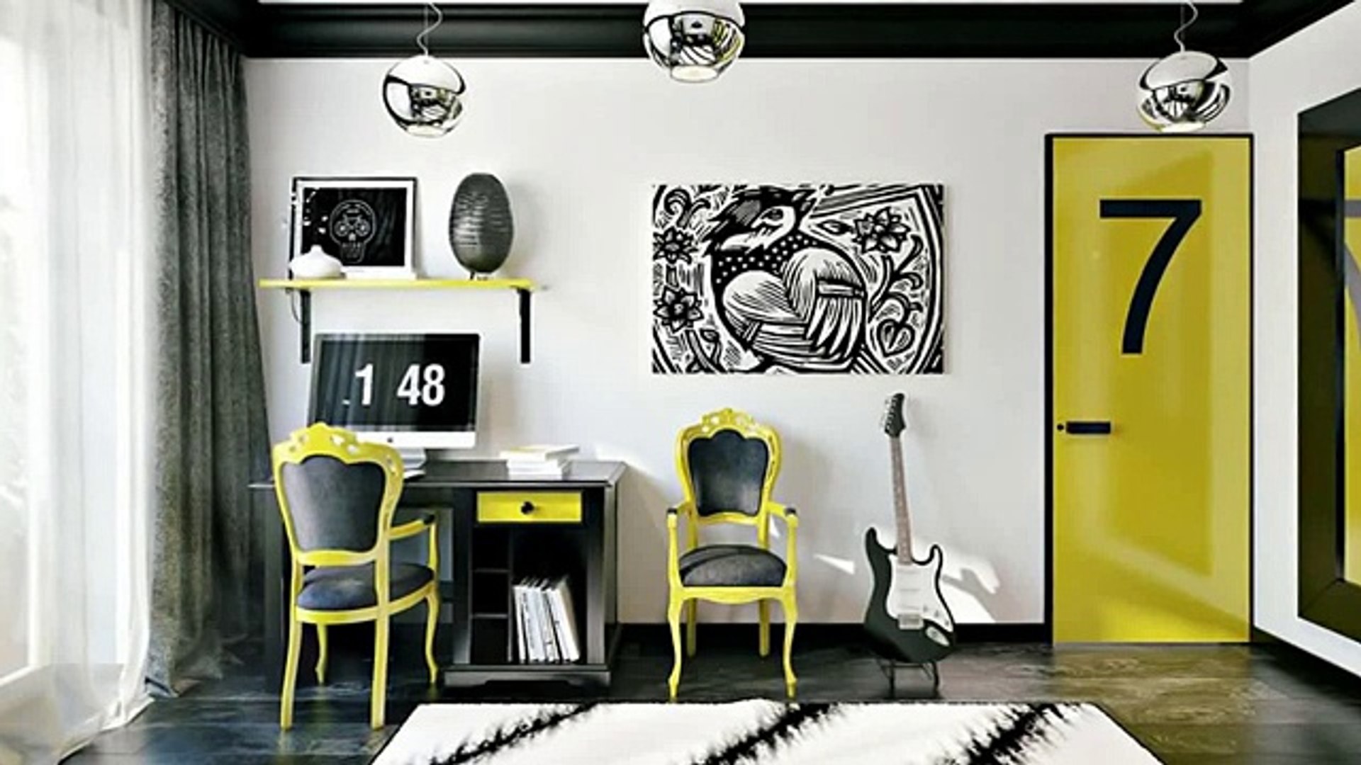 ⁣Комната для подростка мальчика. Стильная комната для подростка