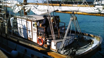 Départ du terre-neuvier de Granville Marité pour Lorient