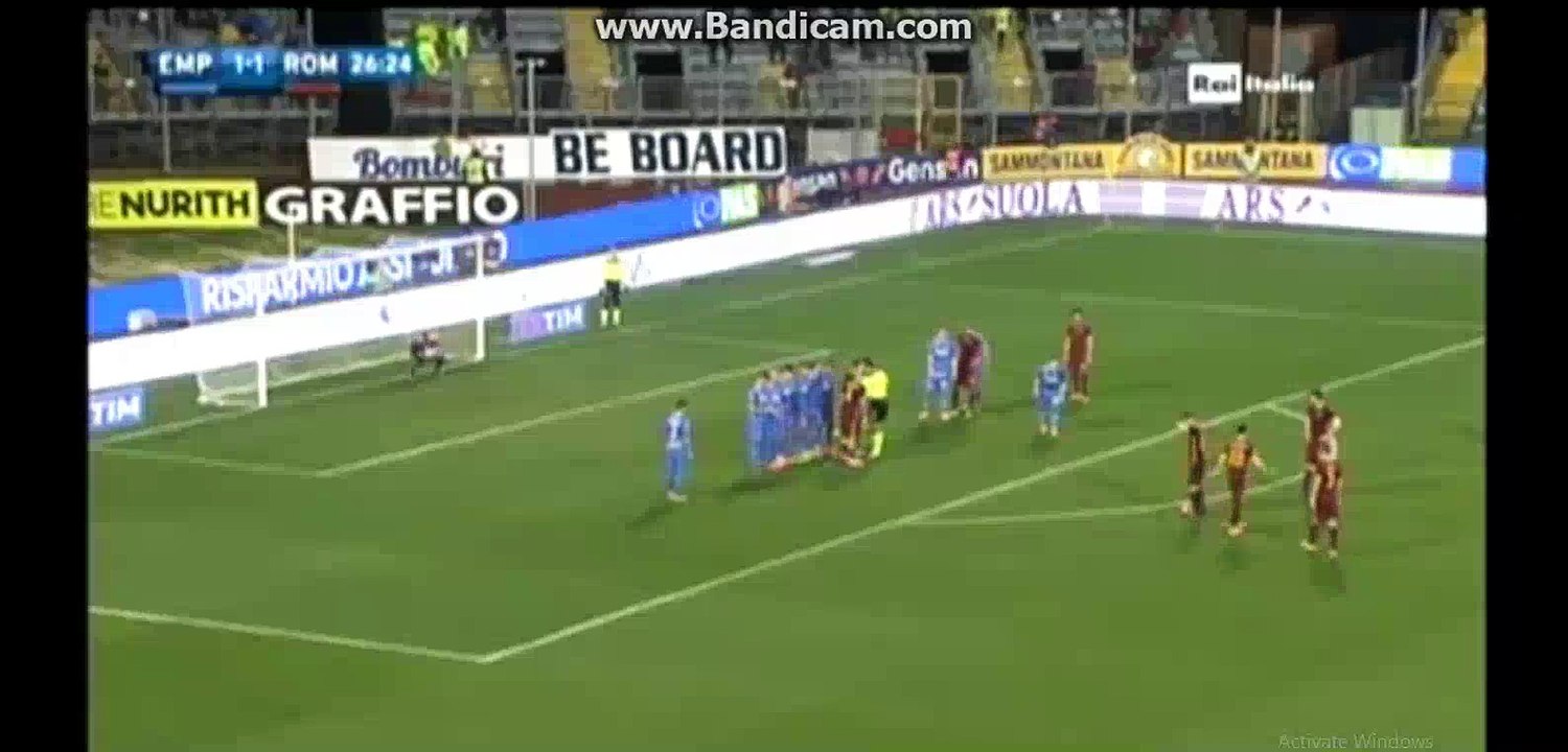 Miralem Pjanic 1:2 Free Kick HD - Empoli v. Roma 27/02/2016