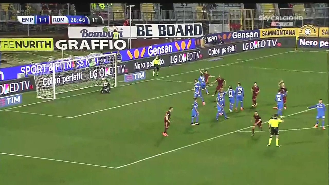Miralem Pjanic Goal HD - Empoli 1-2 Roma - 27-02-2016
