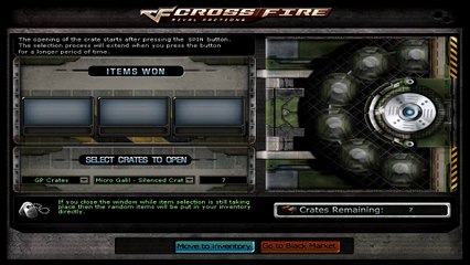 Crossfire NA (Failed with FR-F2 rusty and Micro Galil - Silenced crates)