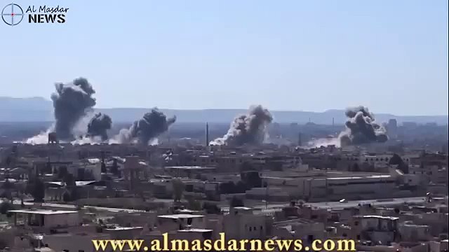 Российские авиаудары по Jobar в Дамаске пригород