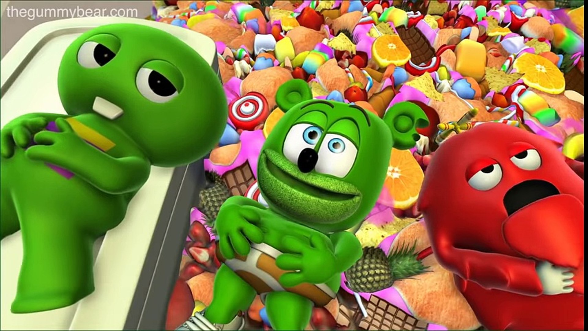 ⁣BACKWARDS Gummibär Gachapin Mukku JAPANESE Animated Gummy Bear Song