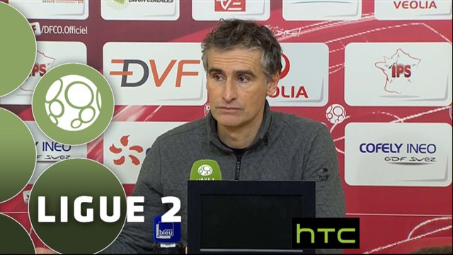 Conférence de presse Dijon FCO - Tours FC (3-0) : Olivier DALL'OGLIO (DFCO) - Marco SIMONE (TOURS) - 2015/2016