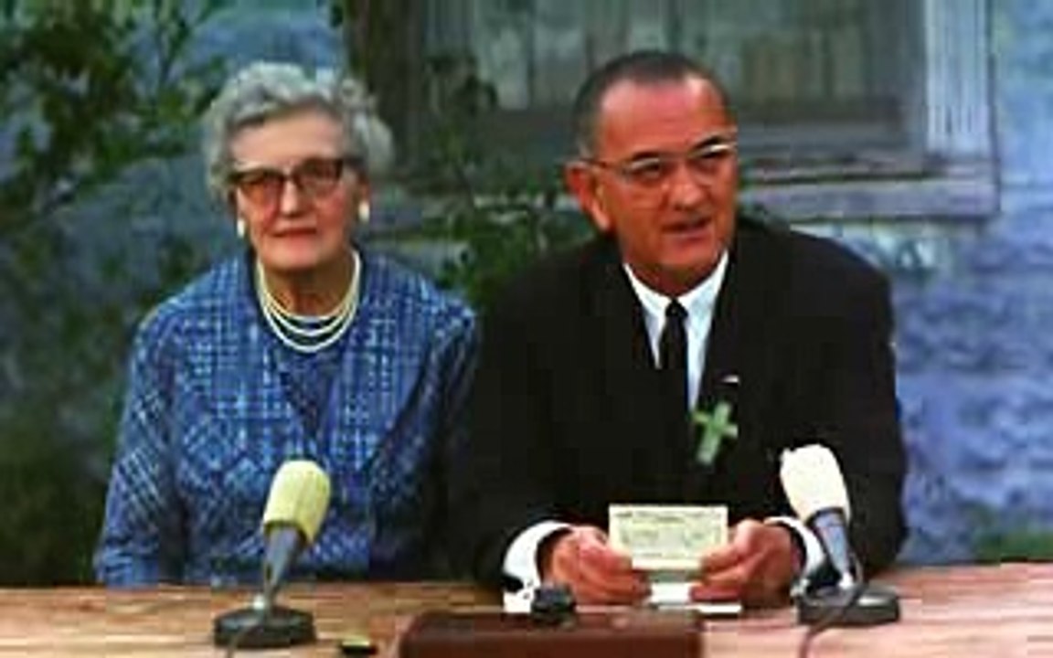 Signing of the Elementary and Secondary Education Act, 4-11-65.