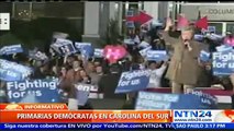 Hillary Clinton y Bernie Sanders se enfrentan en primarias de Carolina del Sur