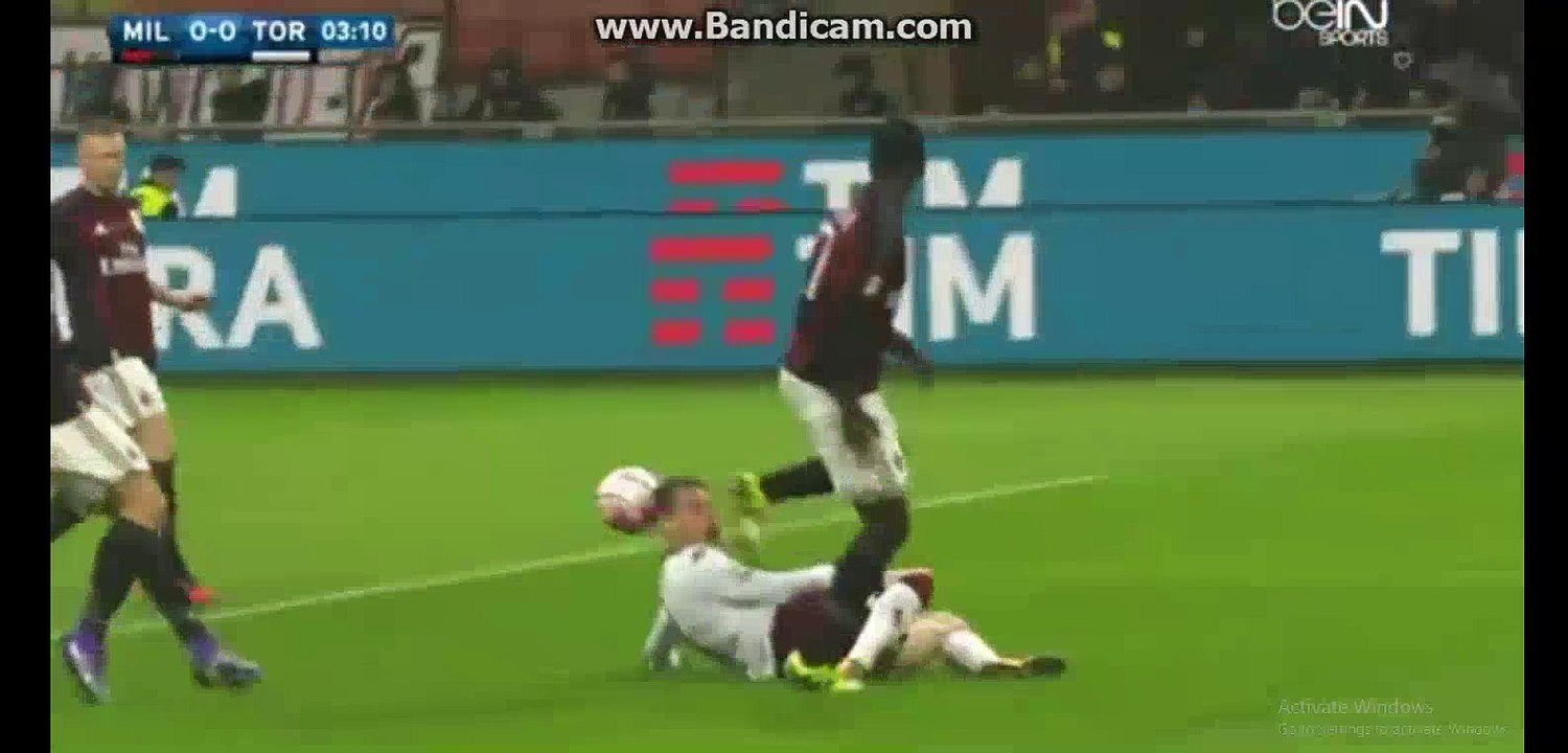 Milan 1 st big chance to score Milan 0-0 Torino 27-02-2016