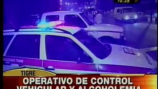 Crónica TV - Operativo vehicular y alcoholemia en Tigre