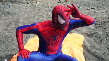 Spiderman vs Joker - Coke and Mentos Prank in real life - Fun Superheroes Movie