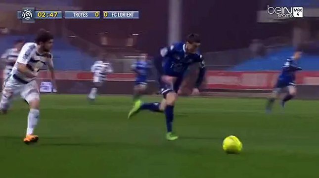 Majeed Waris Goal HD - Troyes 0 - 1 Lorient - 27-02-2016