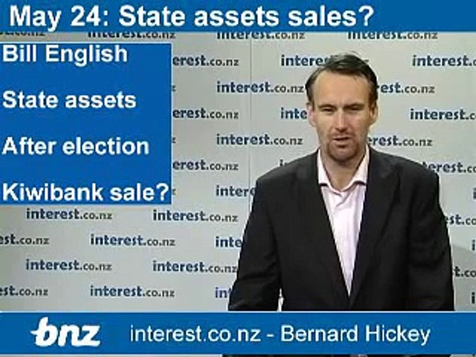 90 seconds at 9am: English suggests partial Kiwibank sale; Govt may buy into Telecom's Chorus