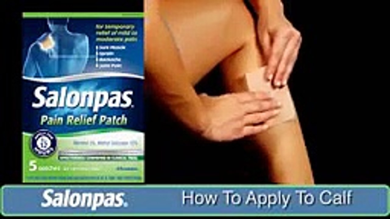 How to Apply Salonpas Pain Relief Patch to the Calf?