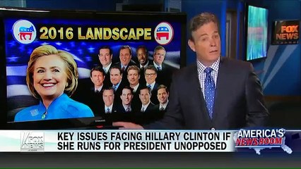 What issues would Hillary Clinton face running unopposed