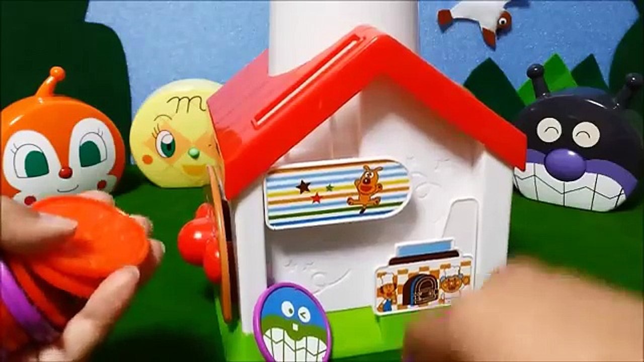 アンパンマン♥おもちゃ 知育ジャムおじさんのパン工場で遊ぼう！Anpanman Toys Cartoon Animation
