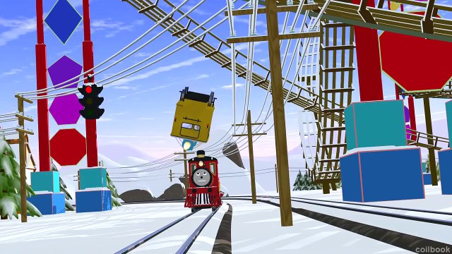 Паровозик Шонни наряжает ёлку. развивающий мультфильм для малышей. Учим лево и право.