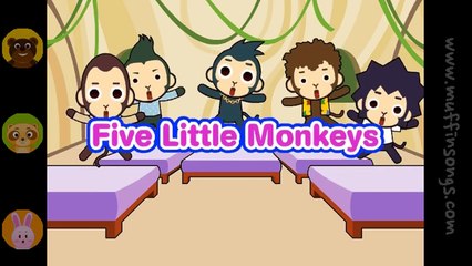 Five Little Monkeys  Family Sing Along - Muffin Songs