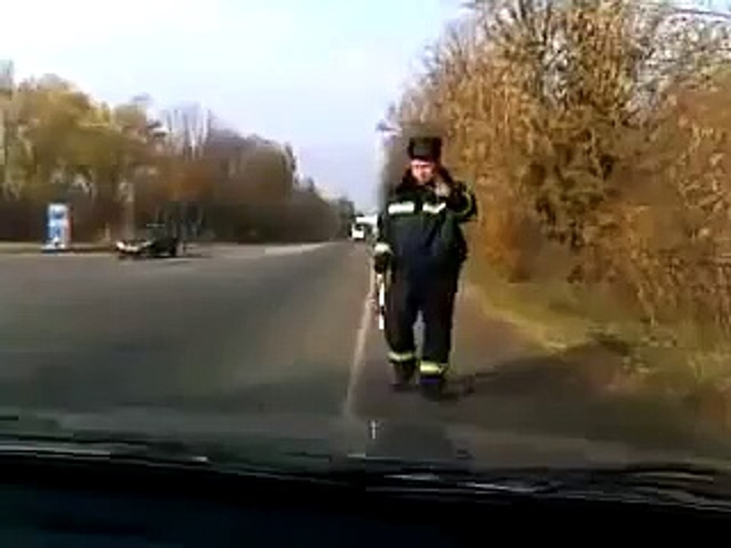 Бухой ГАИшник. Украина