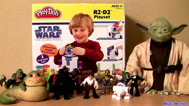 Play Doh STAR WARS R2-D2 Playset Darth Mater Lightning McQueen The Clone Wars Disney Pixar Cars 2