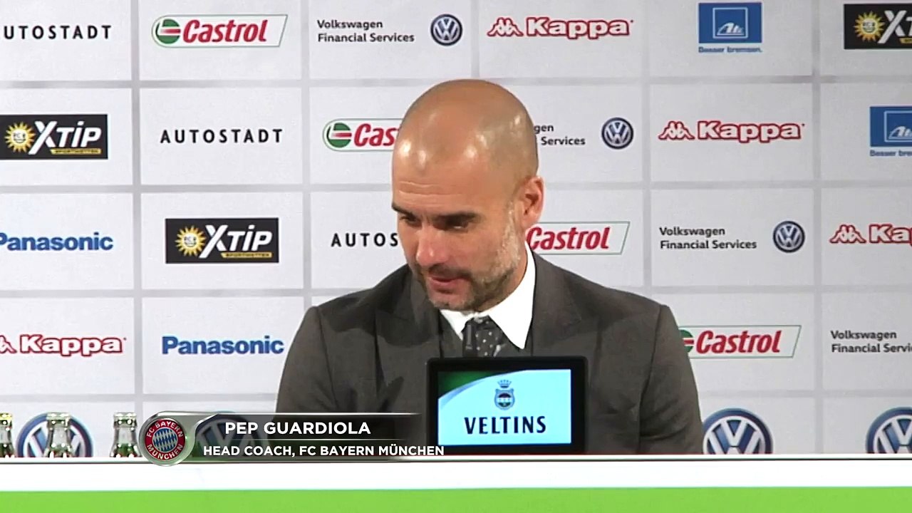 Pep Guardiola: 'Großes, großes Kompliment' | VfL Wolfsburg - FC Bayern München 0:2