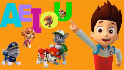 Las vocales,la patrulla canina español,paw patrol dibujos