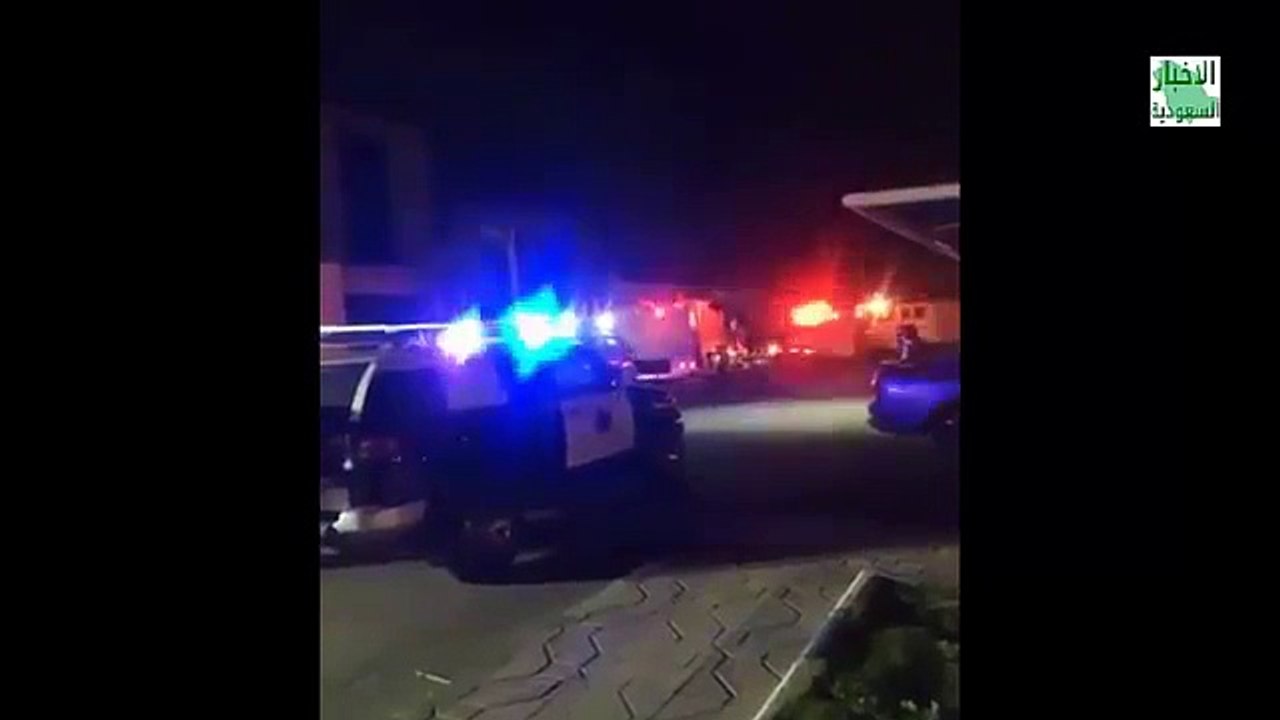 حريق هائل بمستشفى جازان العام