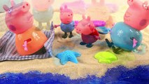 Свинка Пеппа на Море играет на пляже видео с игрушками для детей развивающее видео