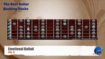 Emotional Ballad in G Guitar Backing Track with scale map