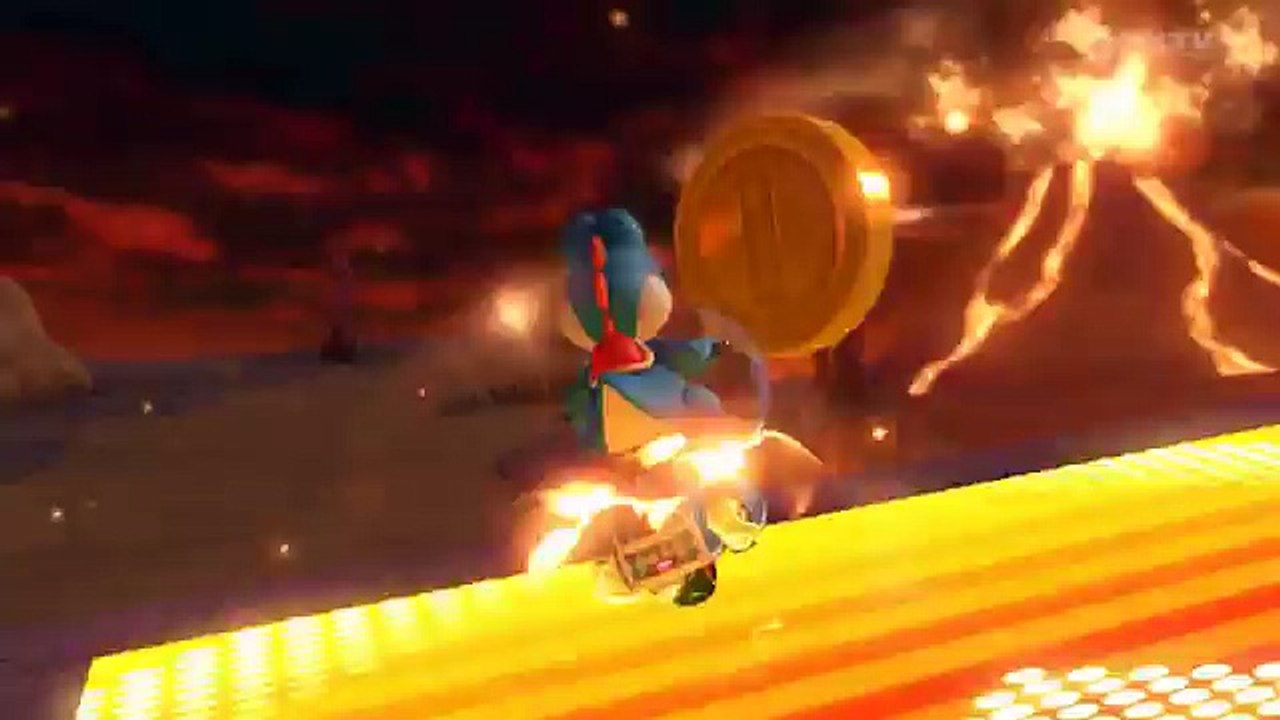 Mario Kart 8 Light Blue Yoshi Time Trials (Wii) Grumble Volcano