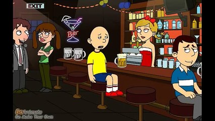Caillou Asks For Beer And Gets Grounded