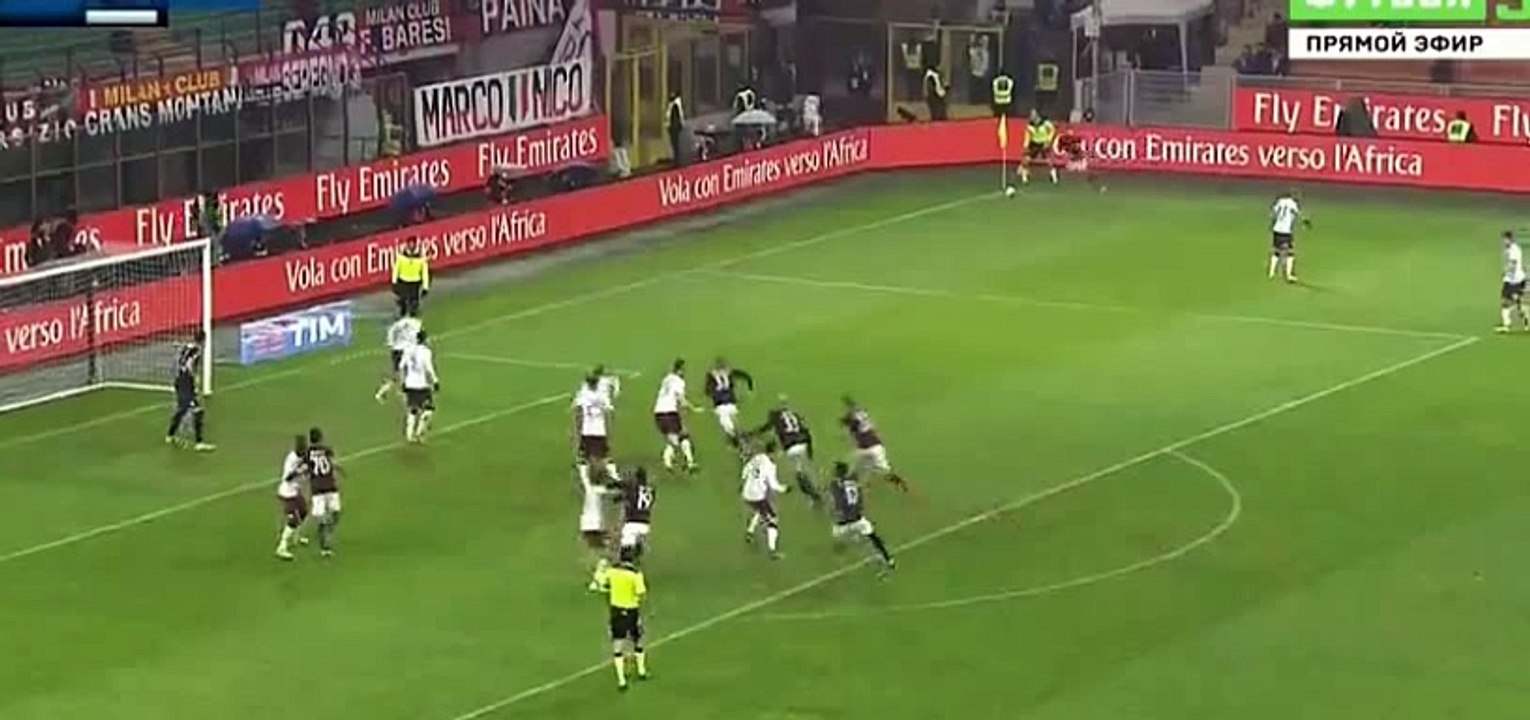 Luca Antonelli Goal - AC Milan 1 - 0 Torino - 27-02-2017
