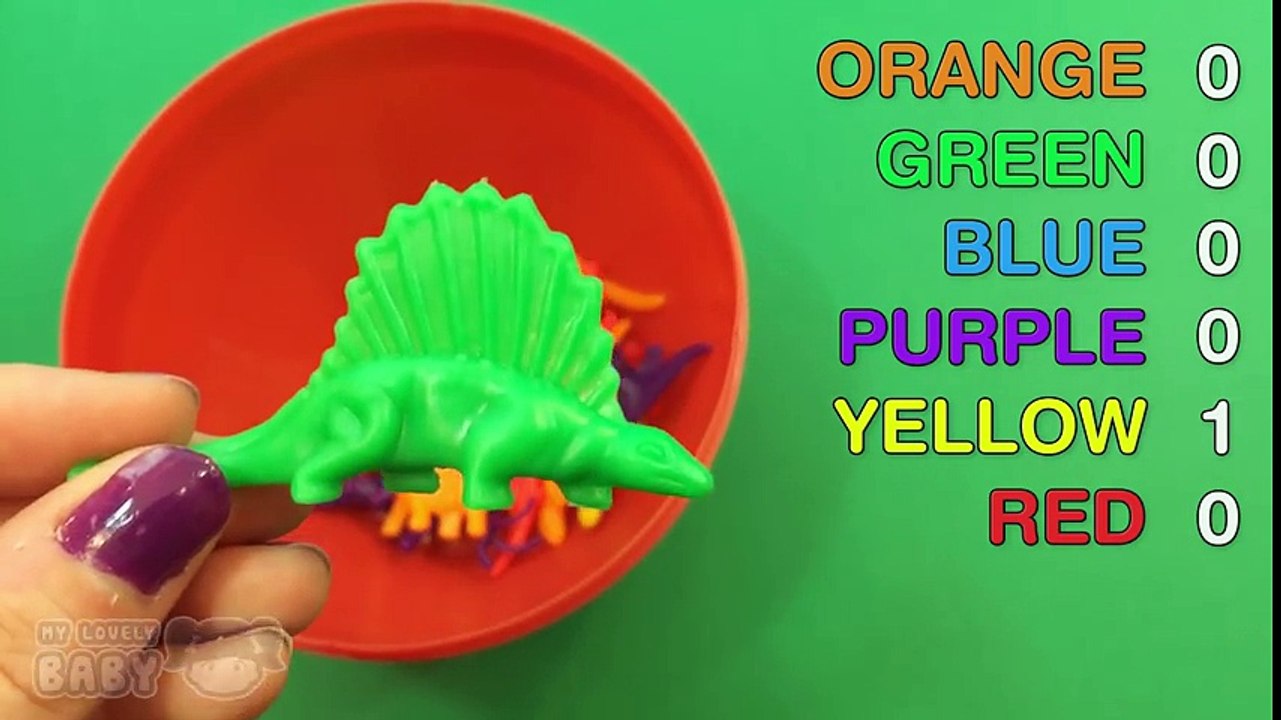 Dinosaur Toys Learn COLOURS and to Count with My Lovely Baby!