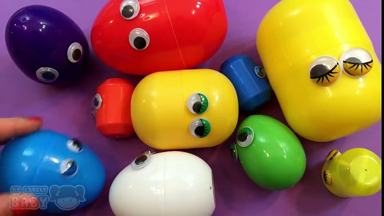 Disney Frozen My Little Pony Opening 10 Face Surprise Eggs Minions Cars Toys