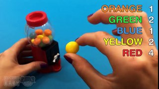 Gumball Machine Learn Colors with Bubble Gum! Dubble Bubble Gum!