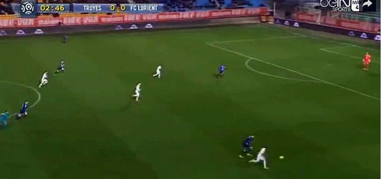 Majeed Waris Goal - Troyes 0 - 1 Lorient - 27-02-2016