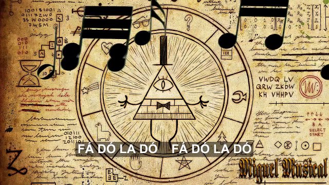 GRAVITY FALLS NOTAS FLAUTA