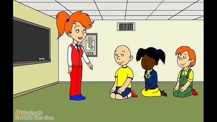 Caillou Cursed the Teacher and gets Grounded