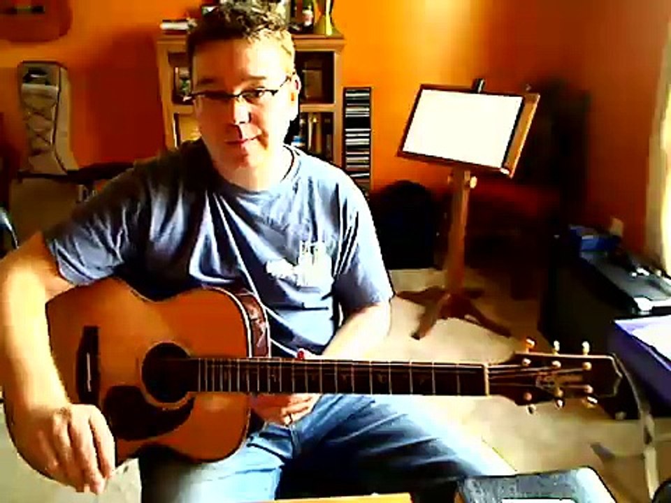 King of the HIll Opening theme song on guitar with Hank voice inpersonation.