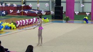 Художественная гимнастика - Алёна Куприенко - упражнения со скакалкой (Чемпионат Украины-2015)