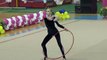 Художественная гимнастика - Анна Нестеренко - упражнения с обручем (Чемпионат Украины-2015)