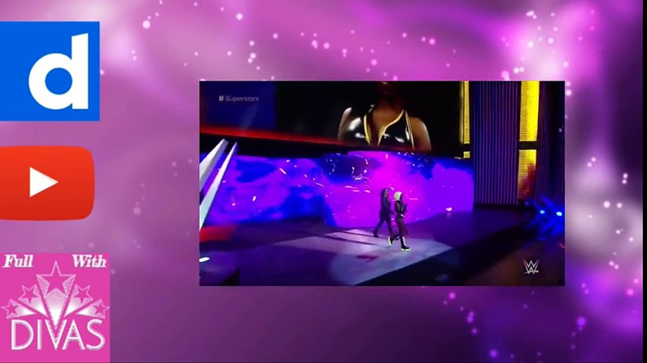 WWE SuperStars 11202015 Brie Bella (wAlicia Fox) vs. Naomi (wTamina)