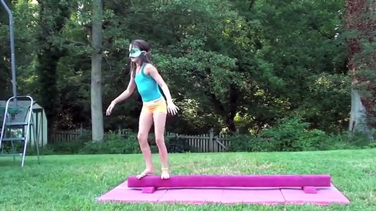 Blindfolded Gymnastics   Annie the Gymnast   Acroanna