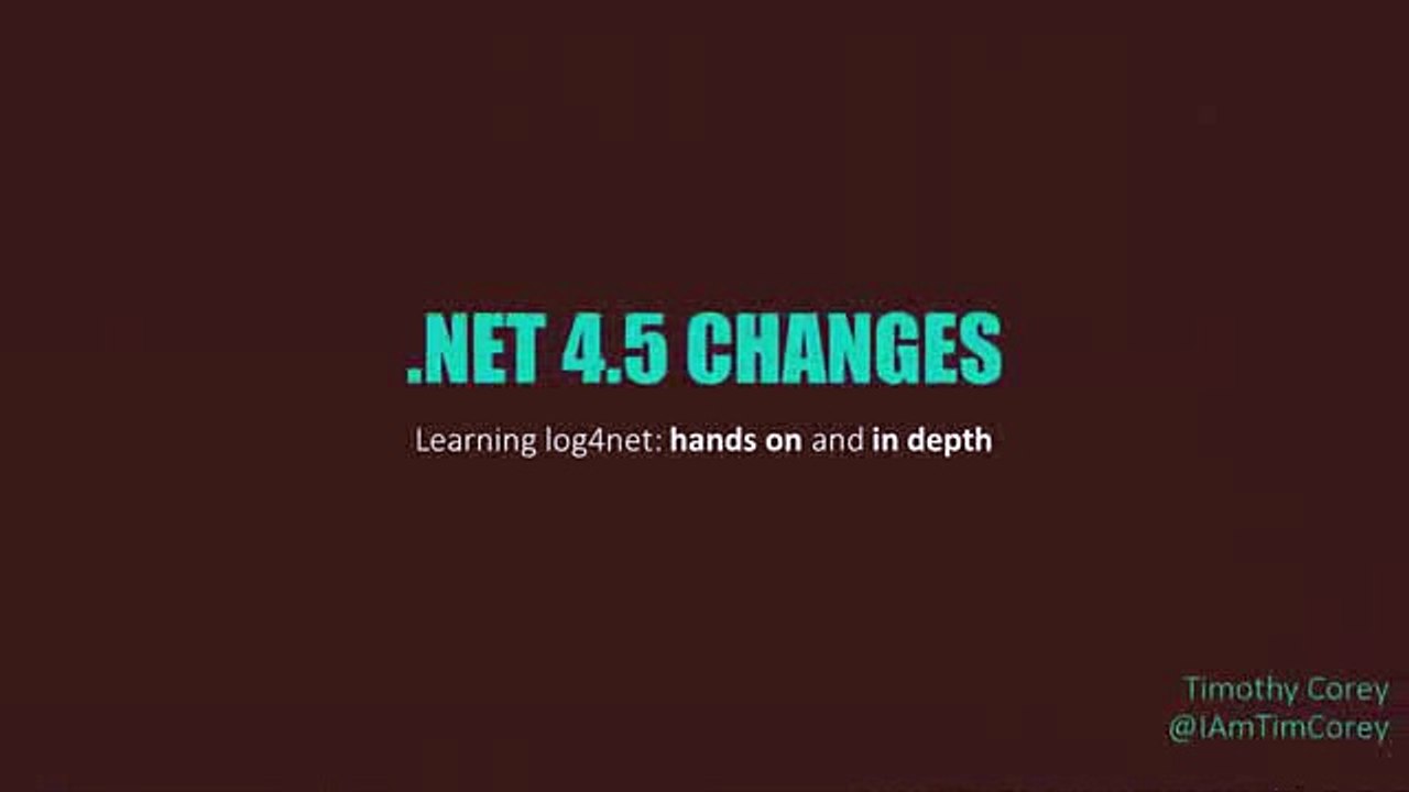 The log4net Tutorial Logging _clip5