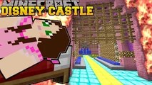 PopularMMOs PAT AND JEN Minecraft: BURNING DISNEY CASTLE Mini-Game GamingWithJen