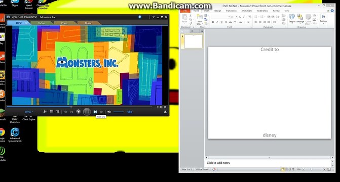 monsters inc dvd menu walkthrough
