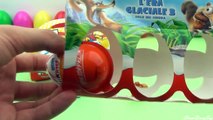 Kinder surprise eggs Ice Age 3 Simpsons unboxing 2008 collection